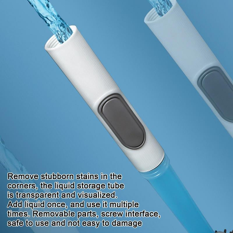 Silicone Toilet Brush with Refillable Handle Dispenser