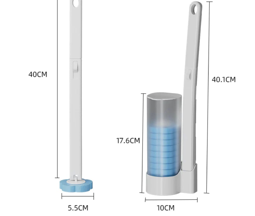 Disposable Toilet Brush with Cleaning Liquid