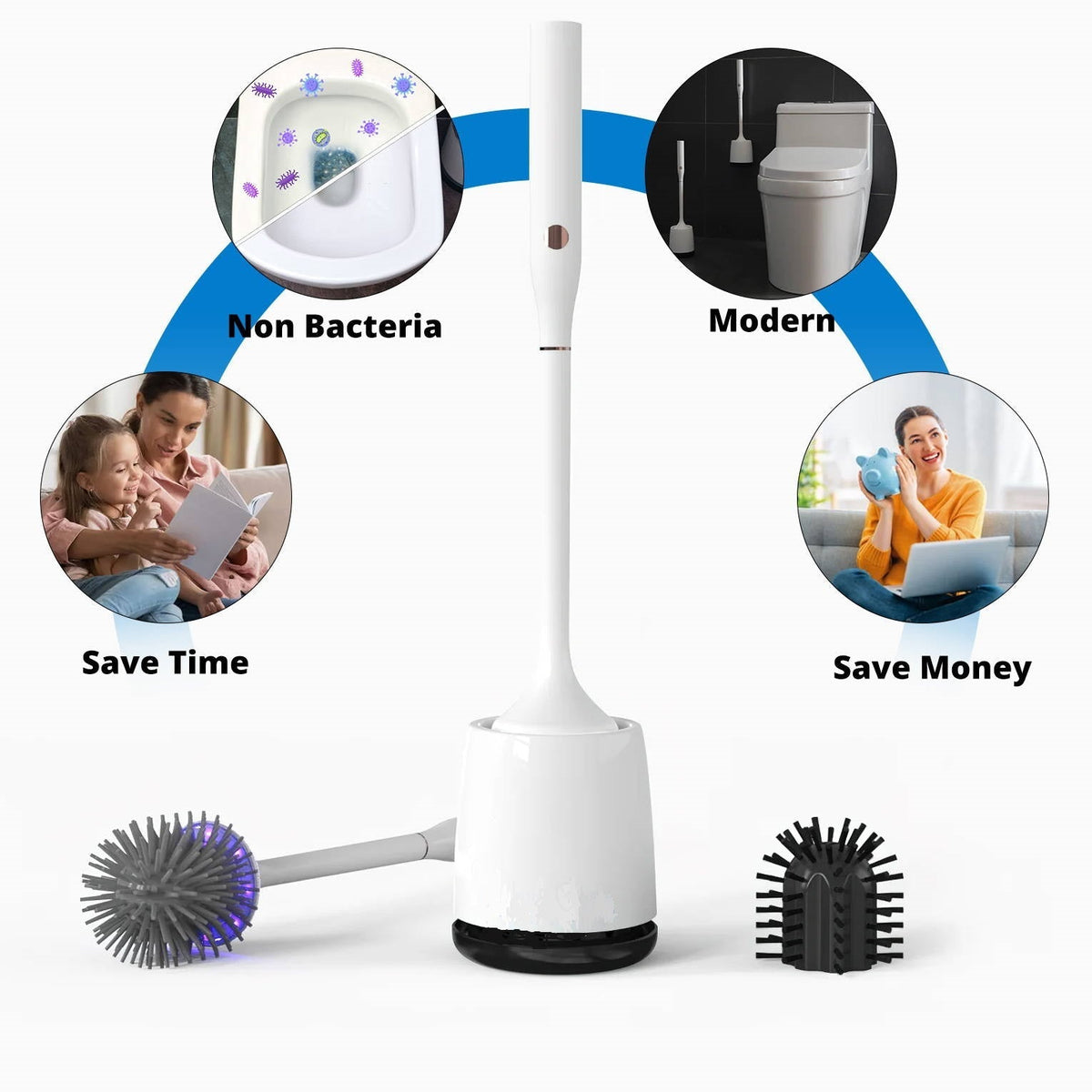 Electric Toilet Brush UV